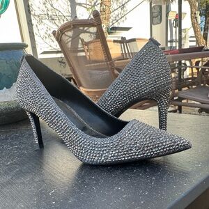 Michael Kors Black Sparkle Heels